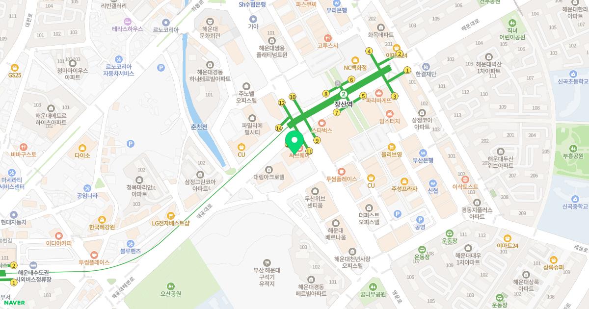 더바른한의원 위치