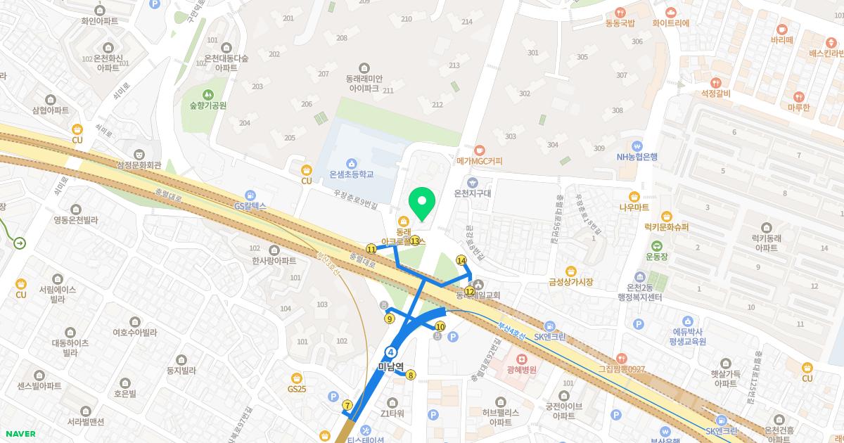 미남제일한의원 위치