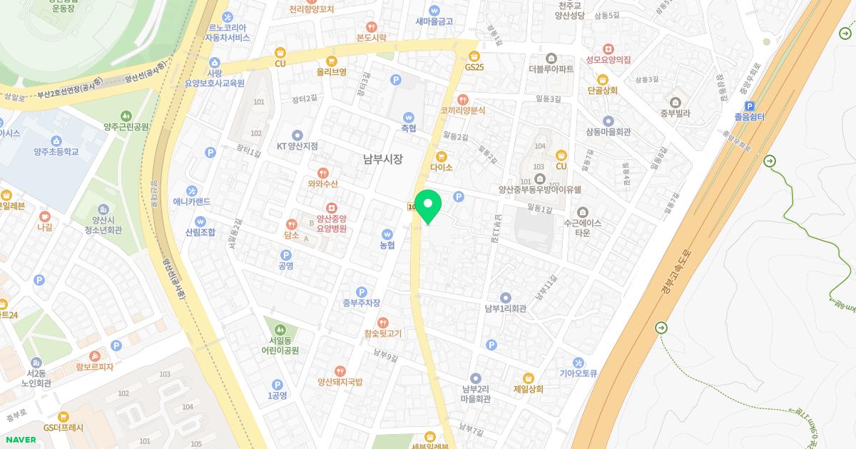 양산버드나무한의원 위치