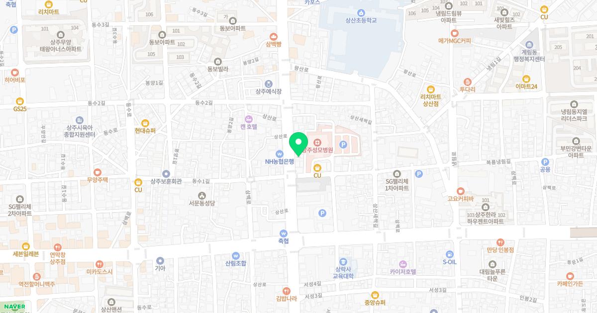 상주바른한의원 위치