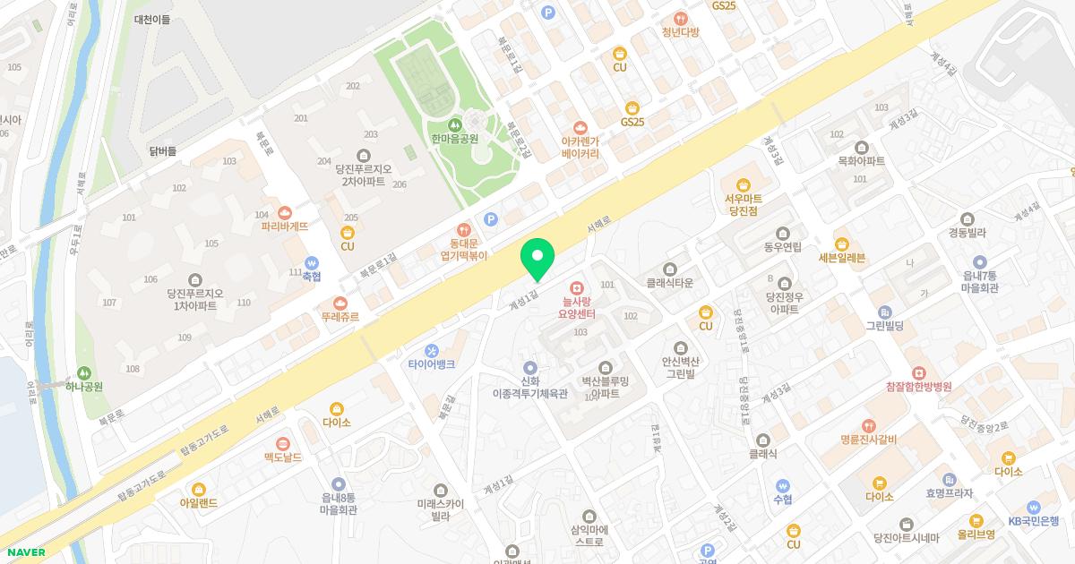 문곡16형 대추밭한의원 위치