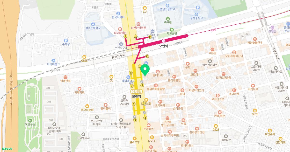 모란경희한의원 위치