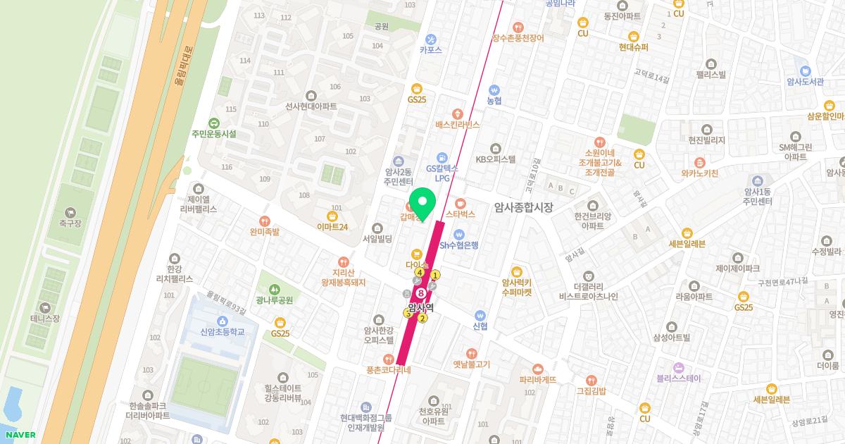 암사바른한의원 위치