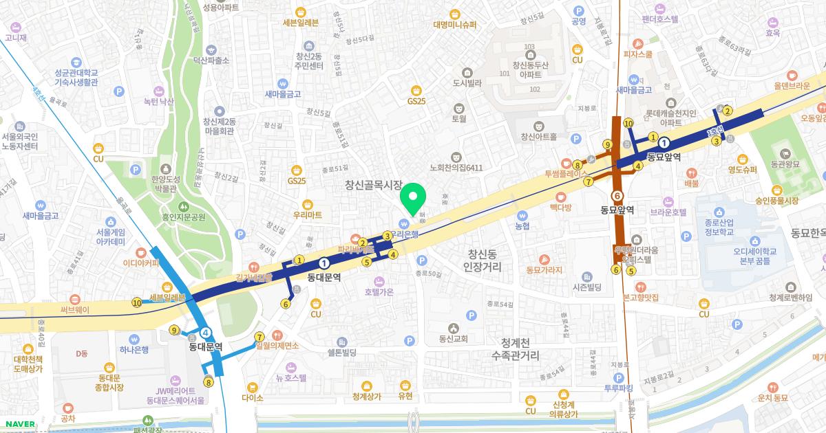 흥인경희한의원 위치